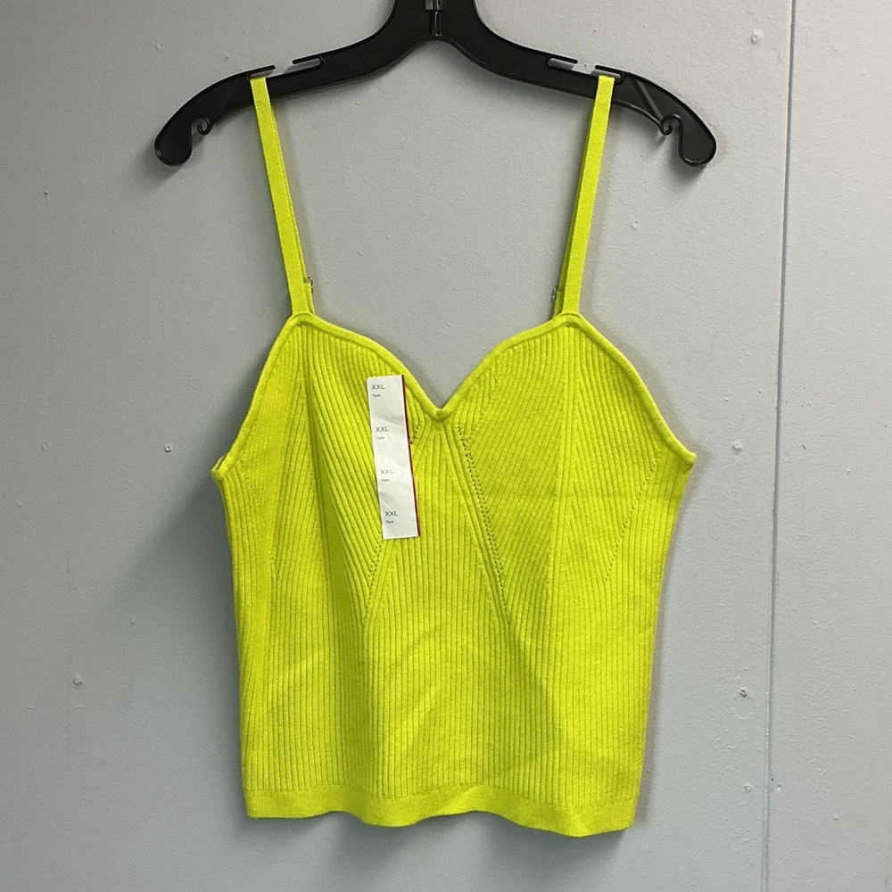 Wild Fable Neon Yellow Crop Top